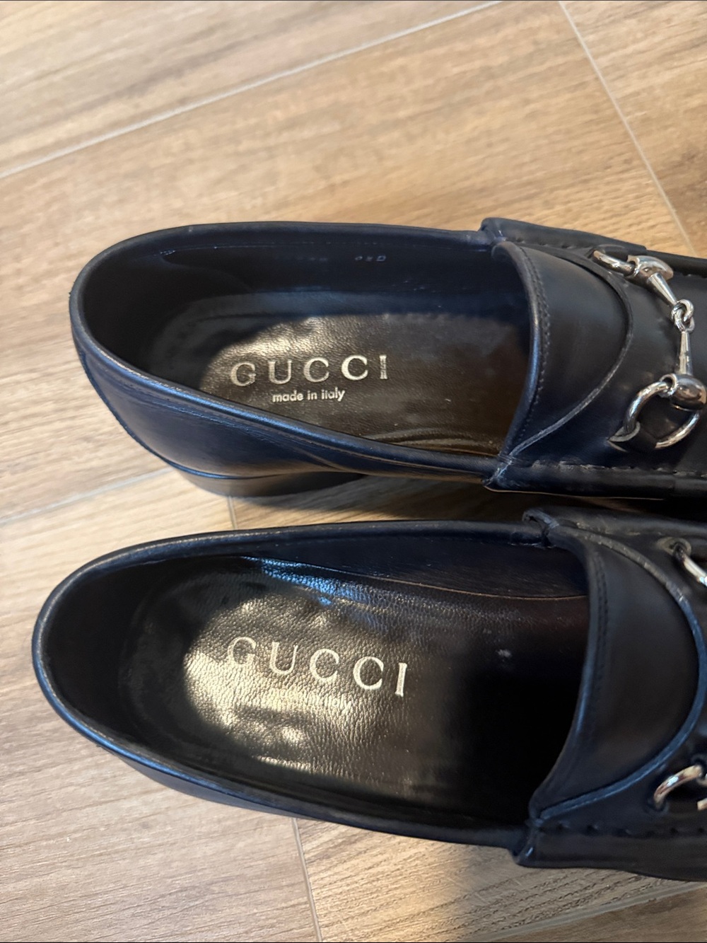 Gucci Black Leather Horsebit Slip-On Loafers - Picture 4 of 12